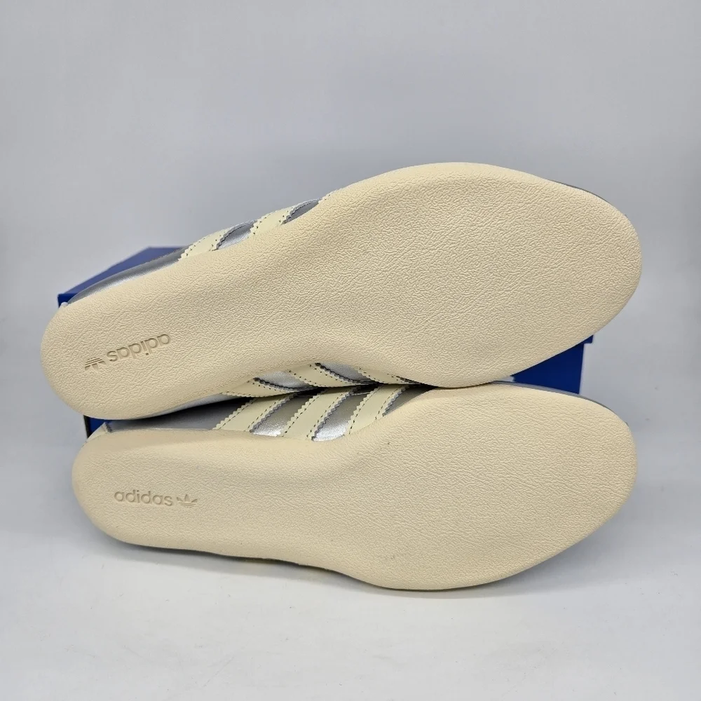 New adidas Tokyo Silver Metallic Cream White Women's Shoes Size 9.5